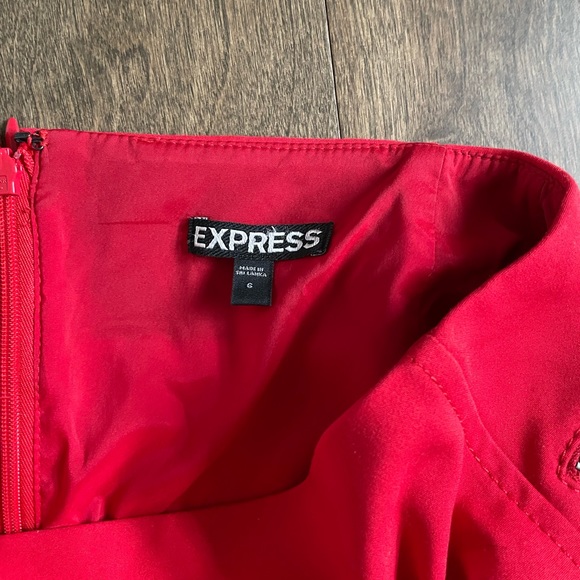 Express Red Pencil Skirt - Picture 3 of 5